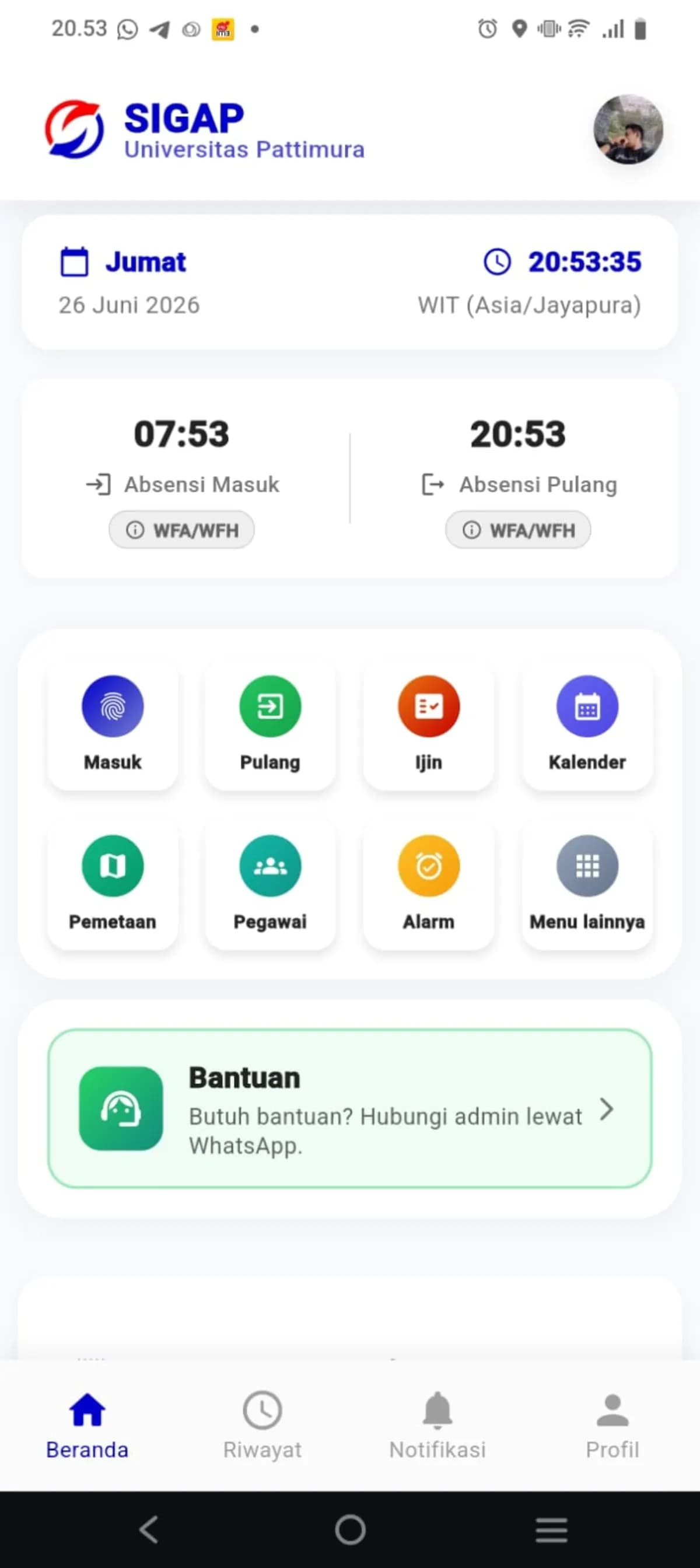 SIGAP UNPATTI - Sistem Informasi Kepegawaian